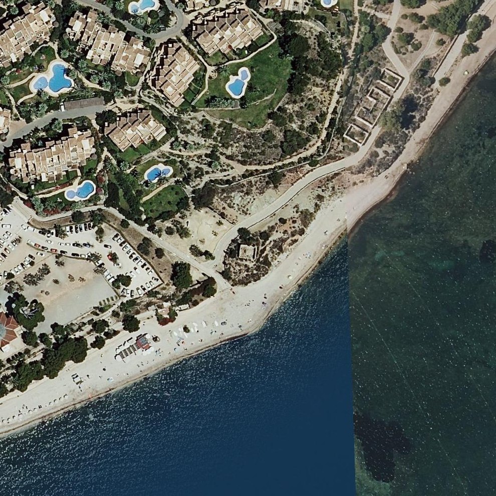 Aerial map of playa para perros