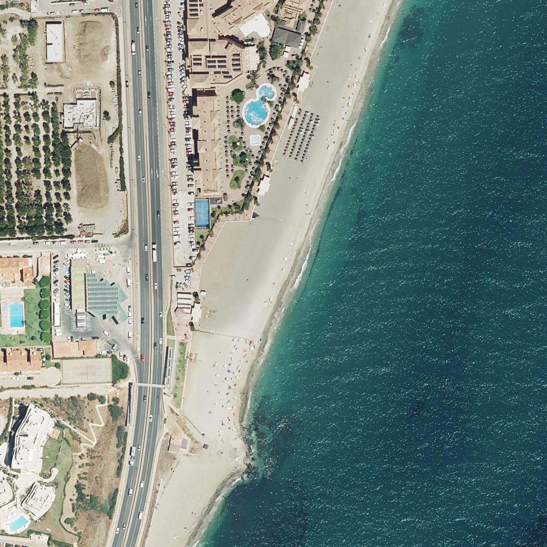 Aerial map of Playa Para Perros