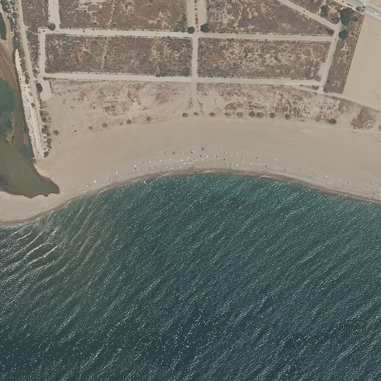 Aerial map of Playa para Perros