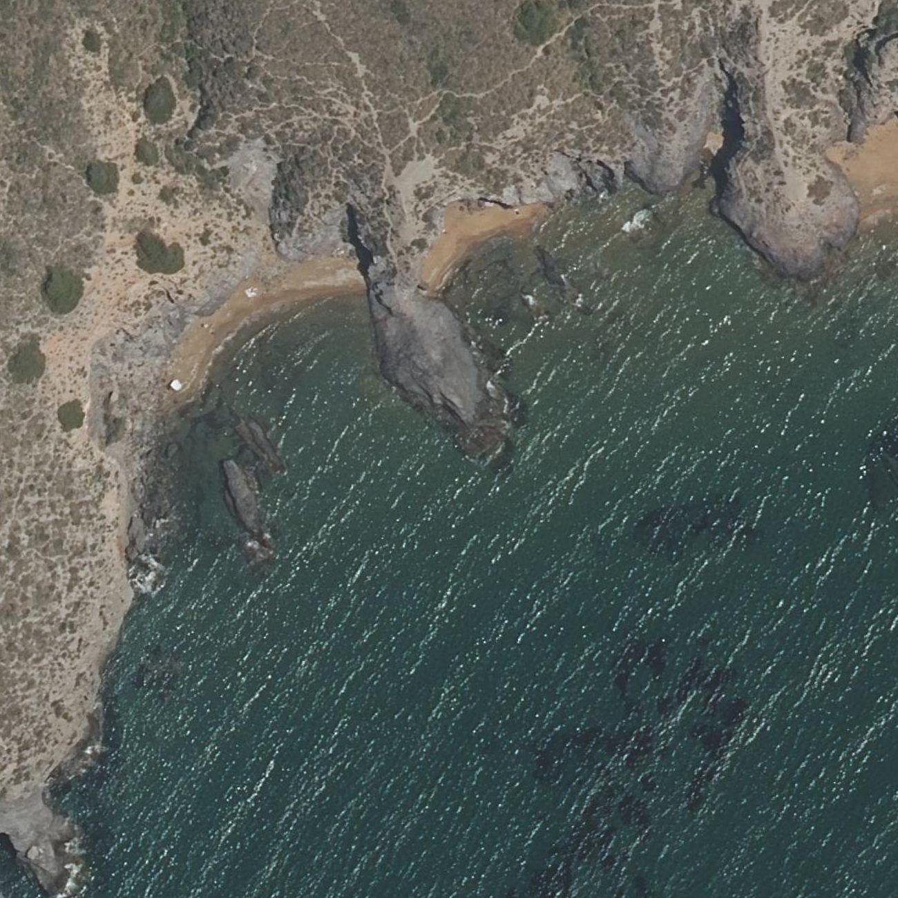 Aerial map of Playa Parreño