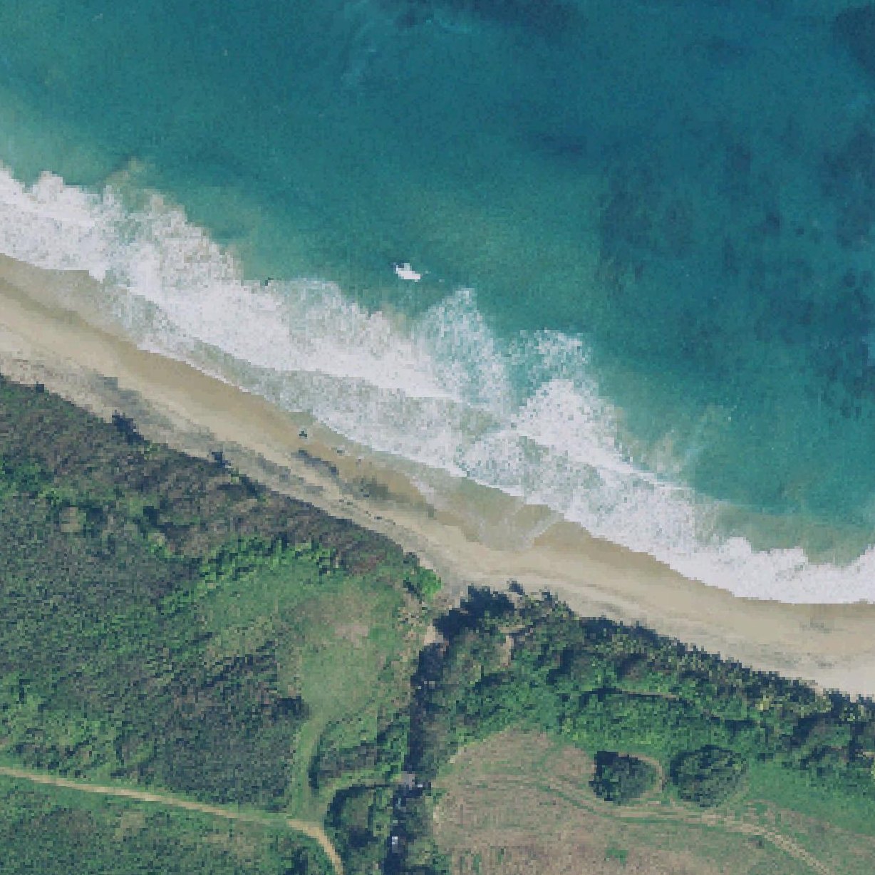 Aerial map of Playa Pastillo, Coto