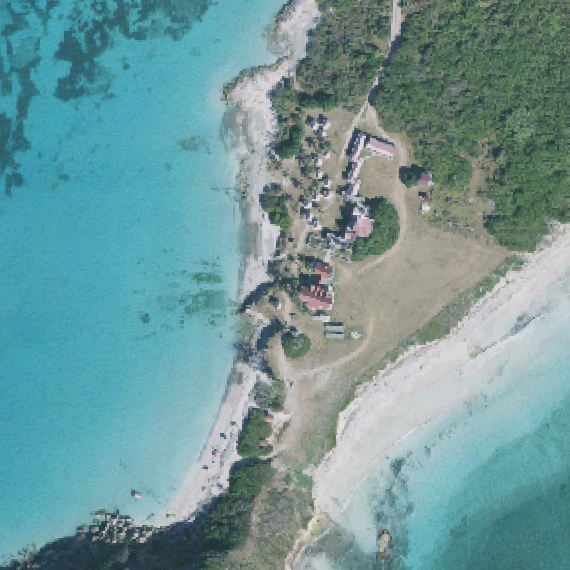 Aerial map of Playa Pelícano