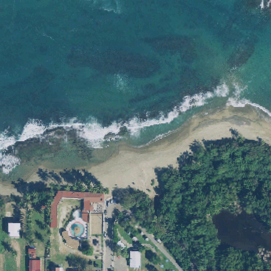 Aerial map of Playa Peñon Brusi