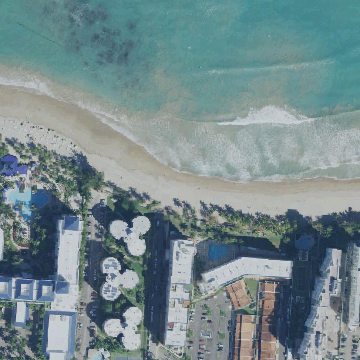 Aerial map of Playa Pine Grove