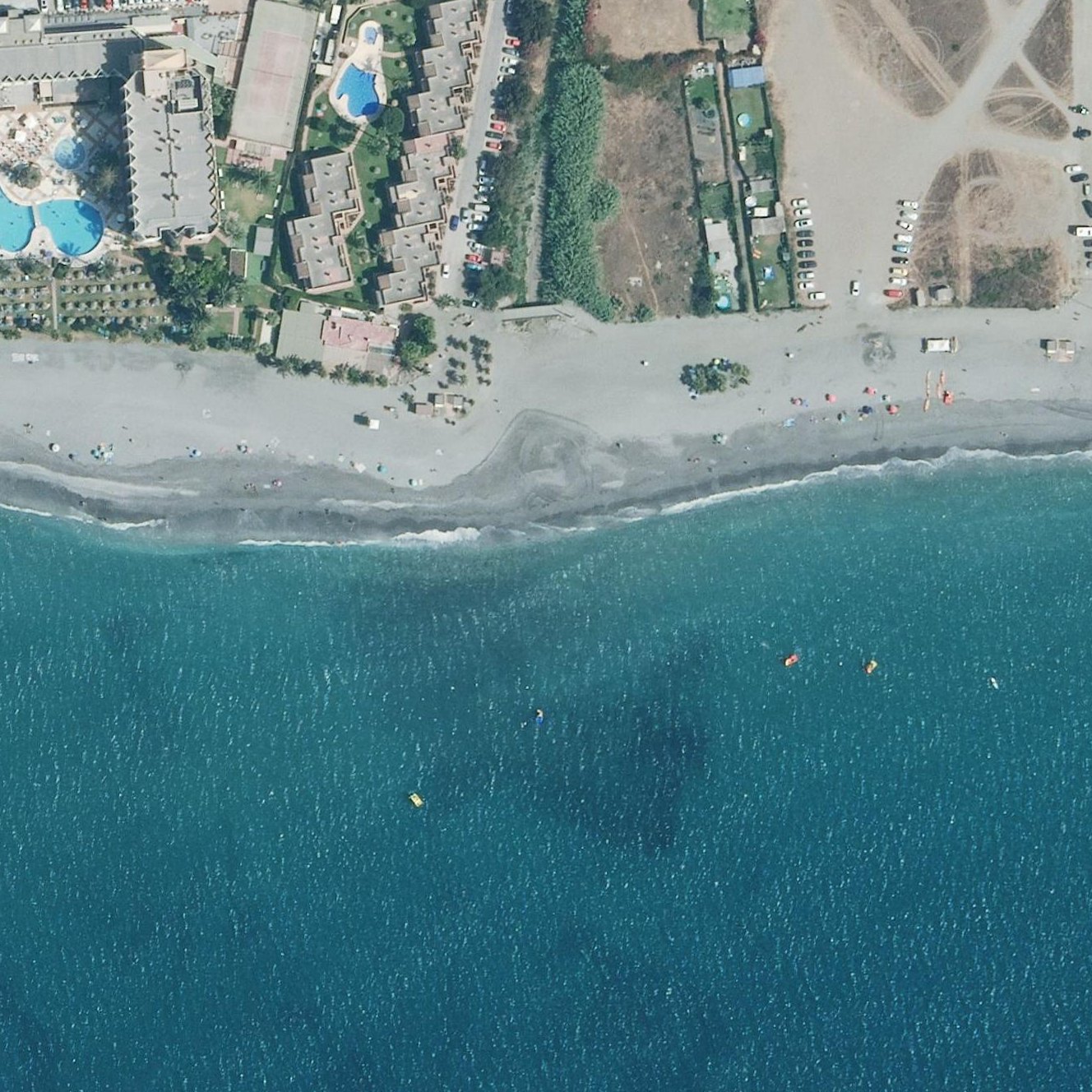 Aerial map of Playa Playazo Rio Seco