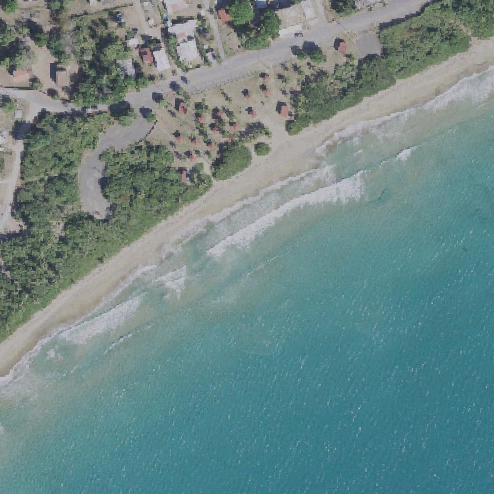 Aerial map of Playa Pozuelo / Pozuelo Beach