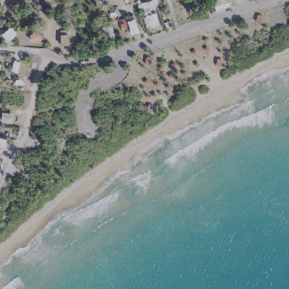 Aerial map of Playa Pozuelo