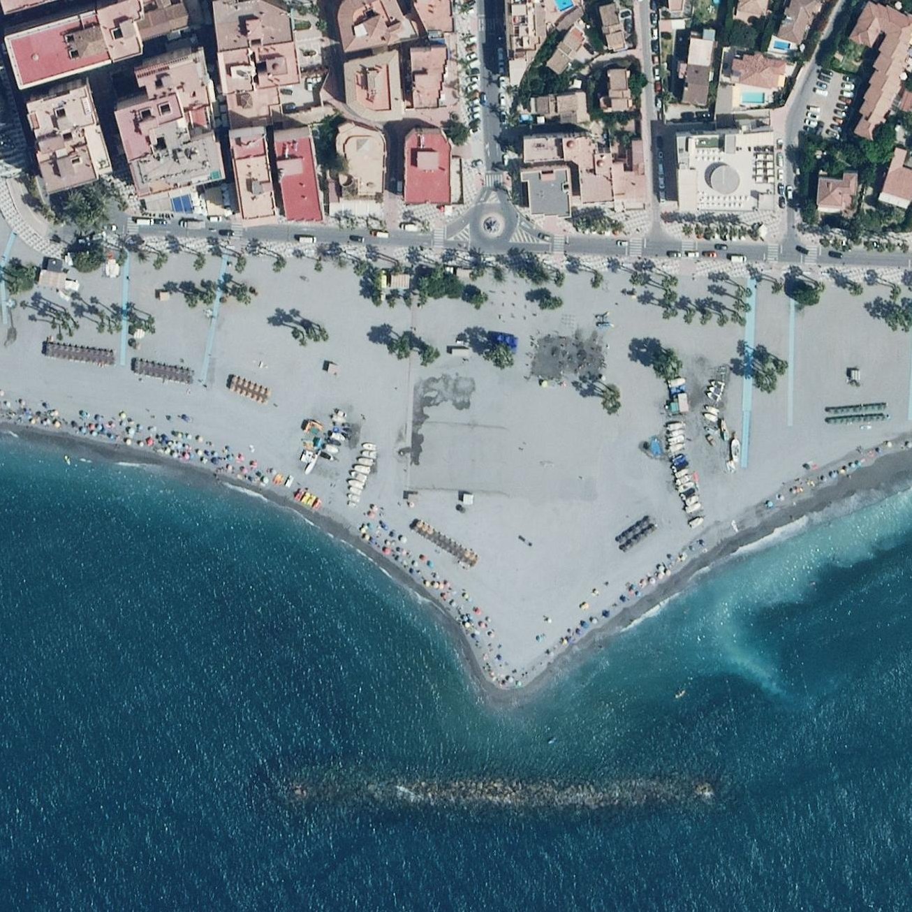 Aerial map of Playa Puerta del Mar