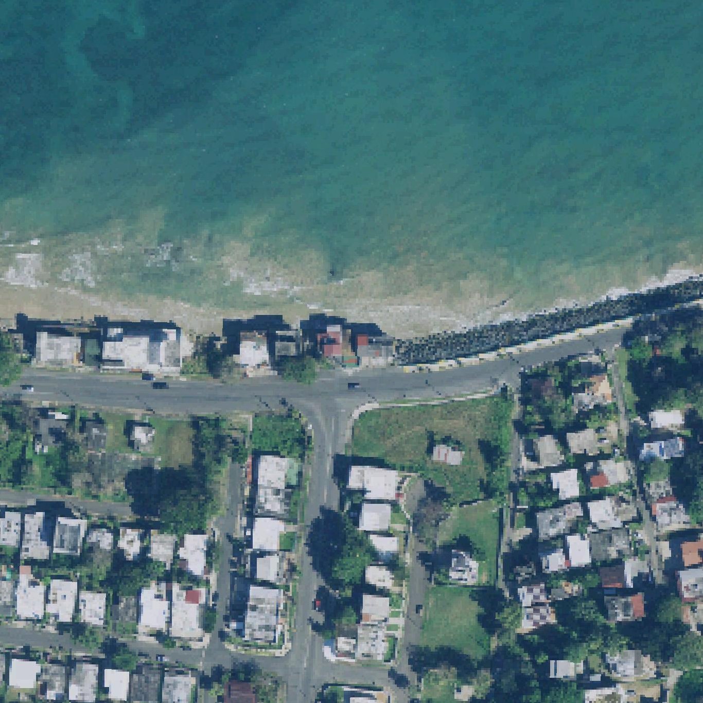 Aerial map of Playa Puerto Nuevo