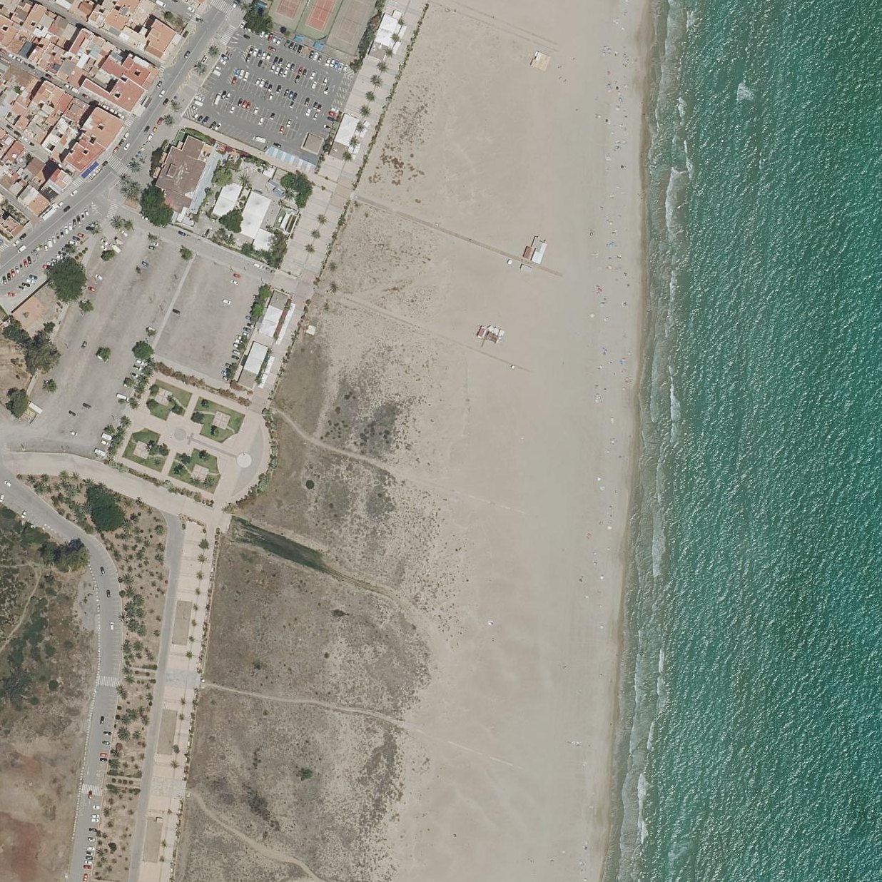 Aerial map of Playa Puerto Sagunto Sur
