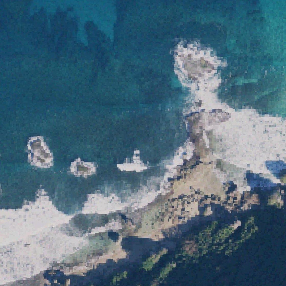 Aerial map of Playa Punta Borinquen