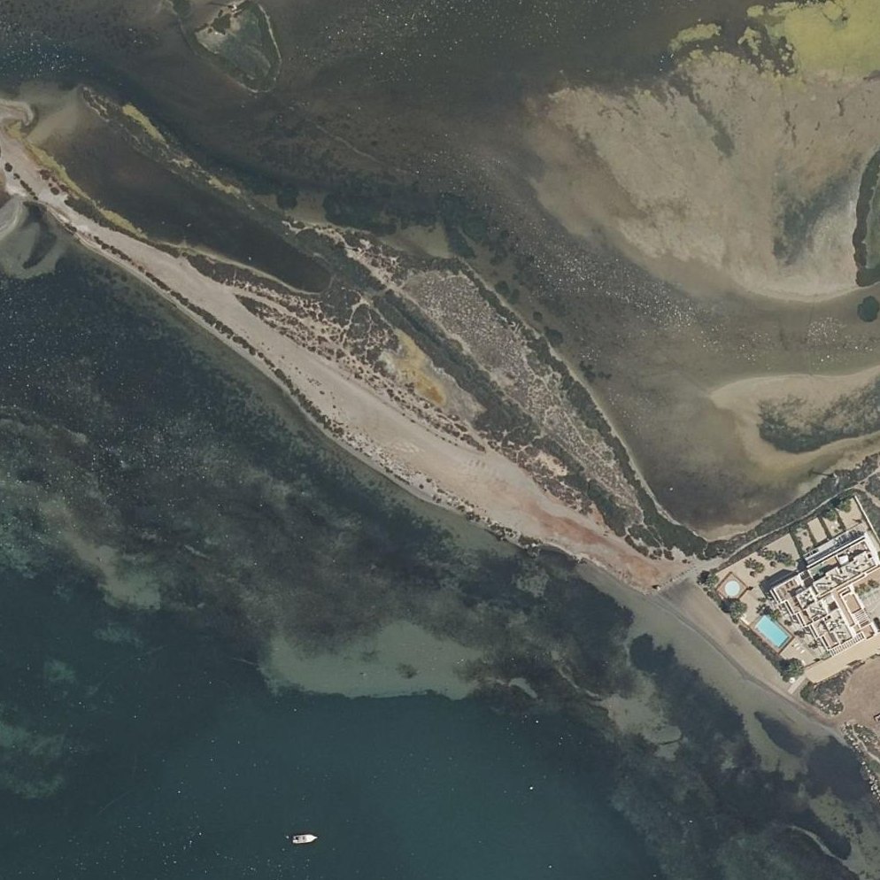 Aerial map of Playa Punta de los Guzmanes