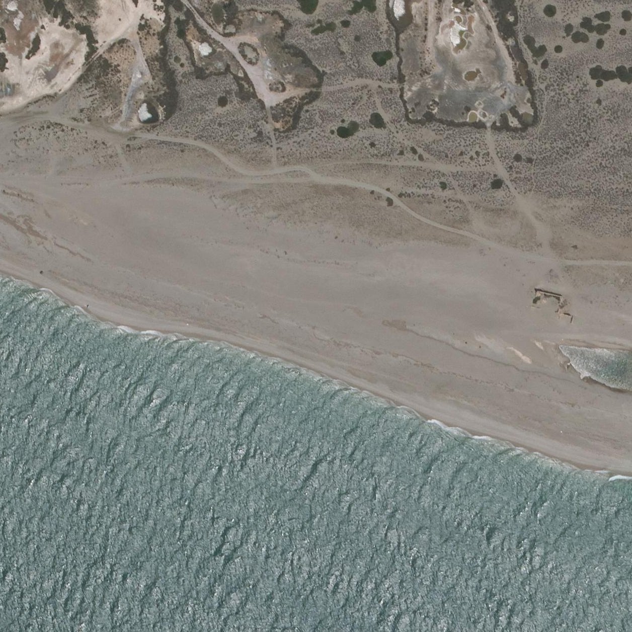 Aerial map of Playa Punta Entinas Sabinar