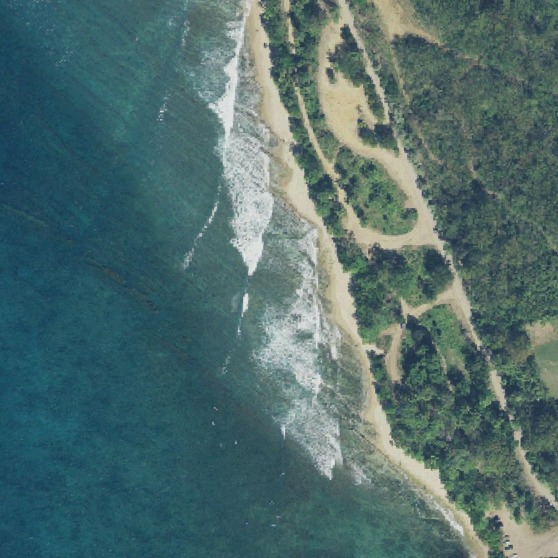 Aerial map of Playa Punta Higüero