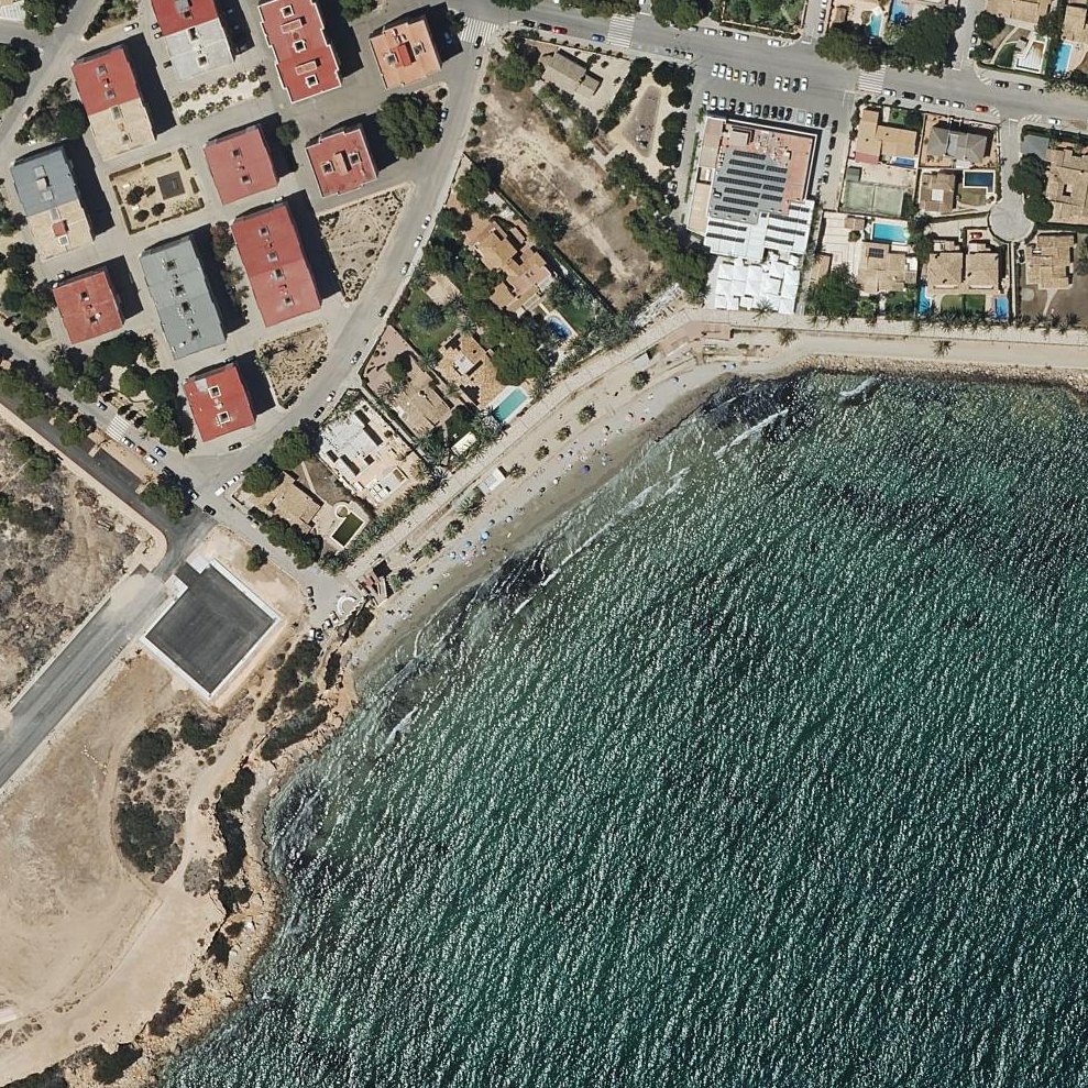 Aerial map of Playa Punta Prima