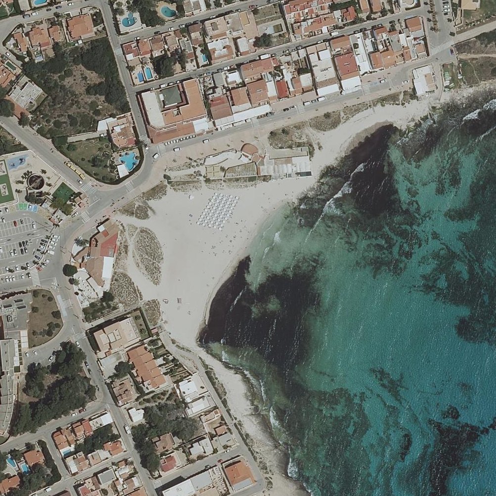 Aerial map of Playa Punta Prima