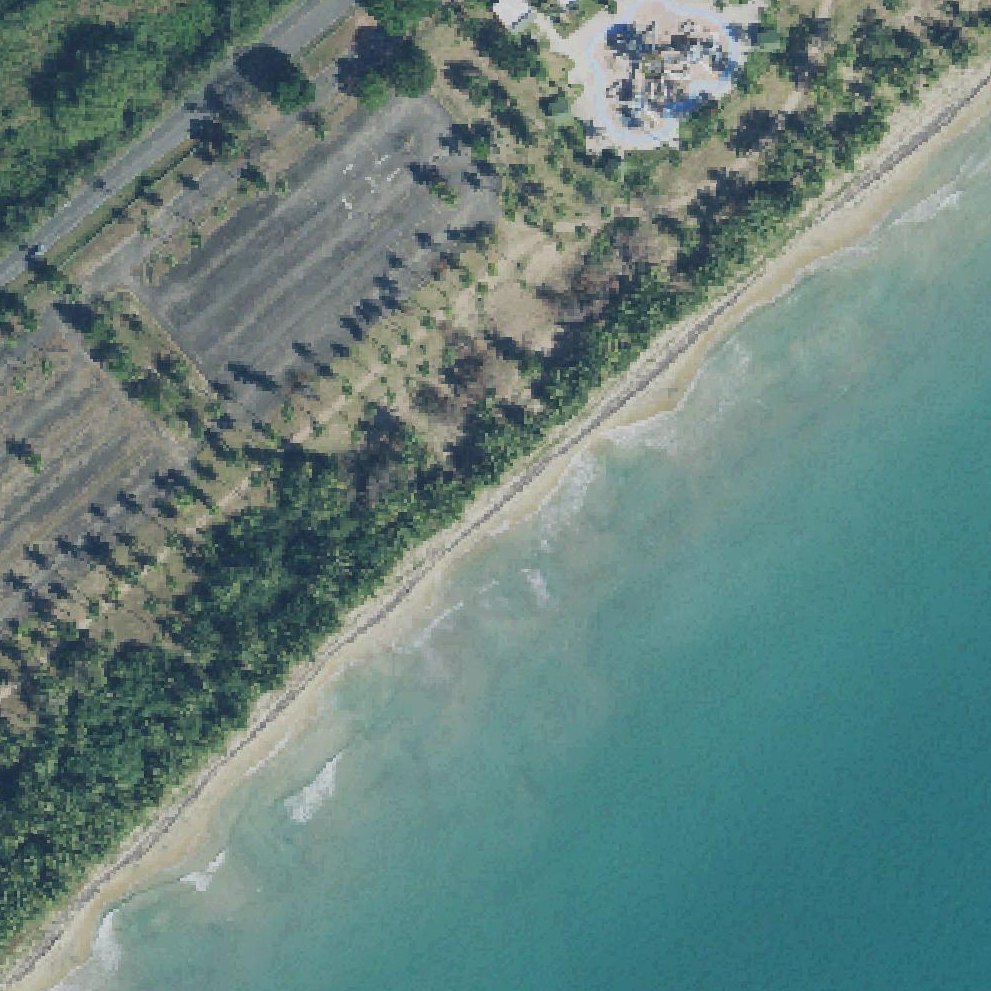 Aerial map of Playa Punta Santiago Punta