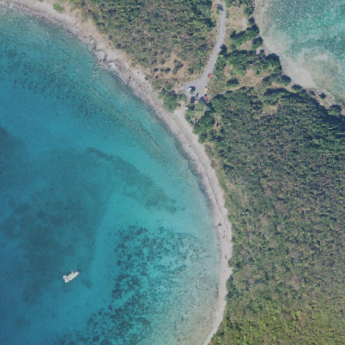 Aerial map of Playa Punta Soldado