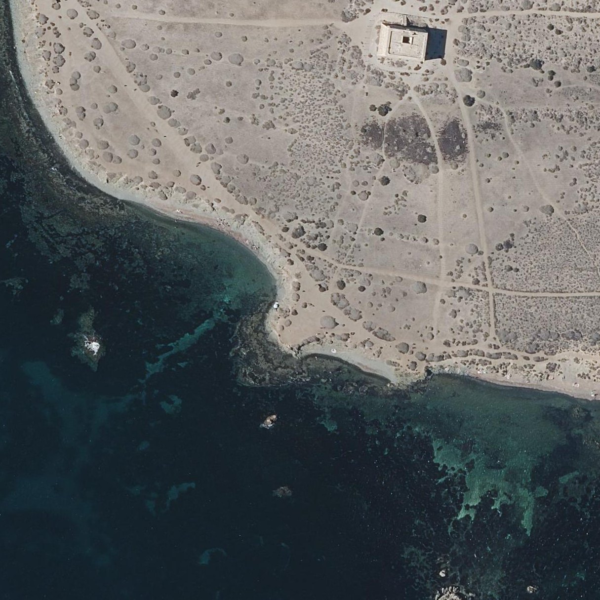 Aerial map of Playa Rata