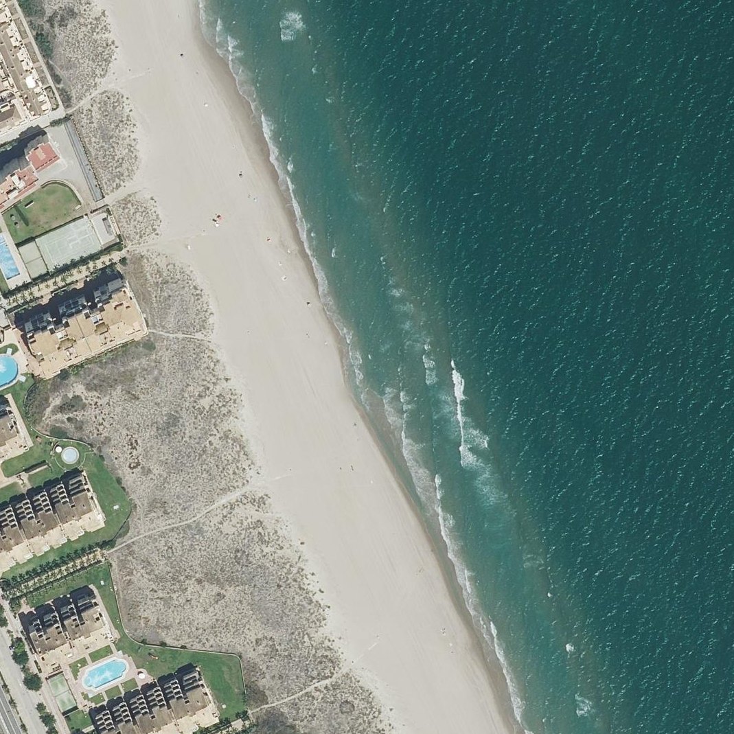 Aerial map of Playa Recatí