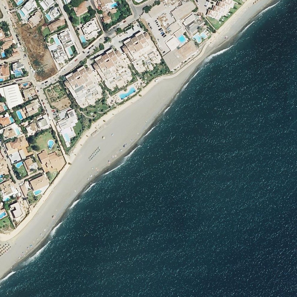 Aerial map of Playa Río Verde