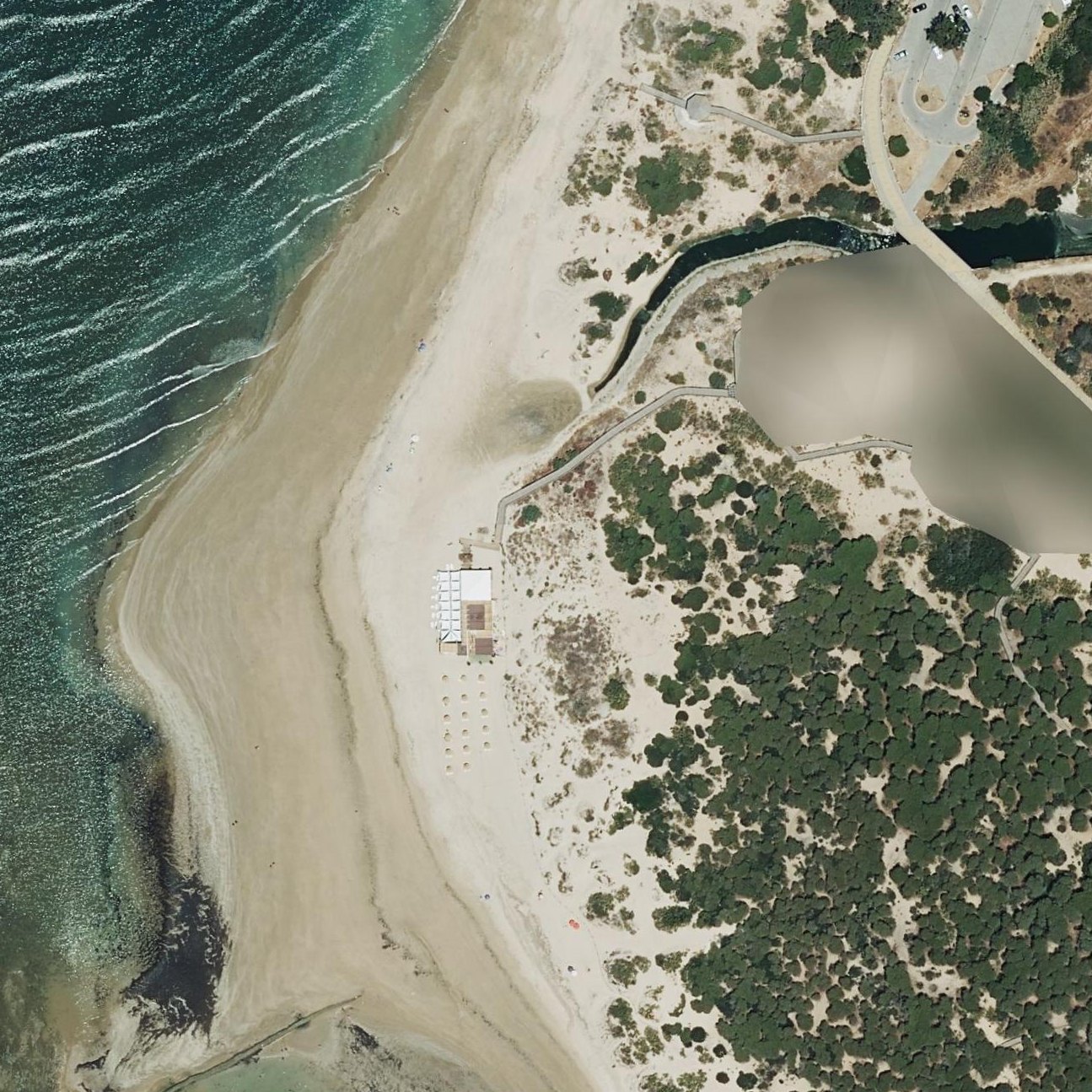 Aerial map of Playa Rota