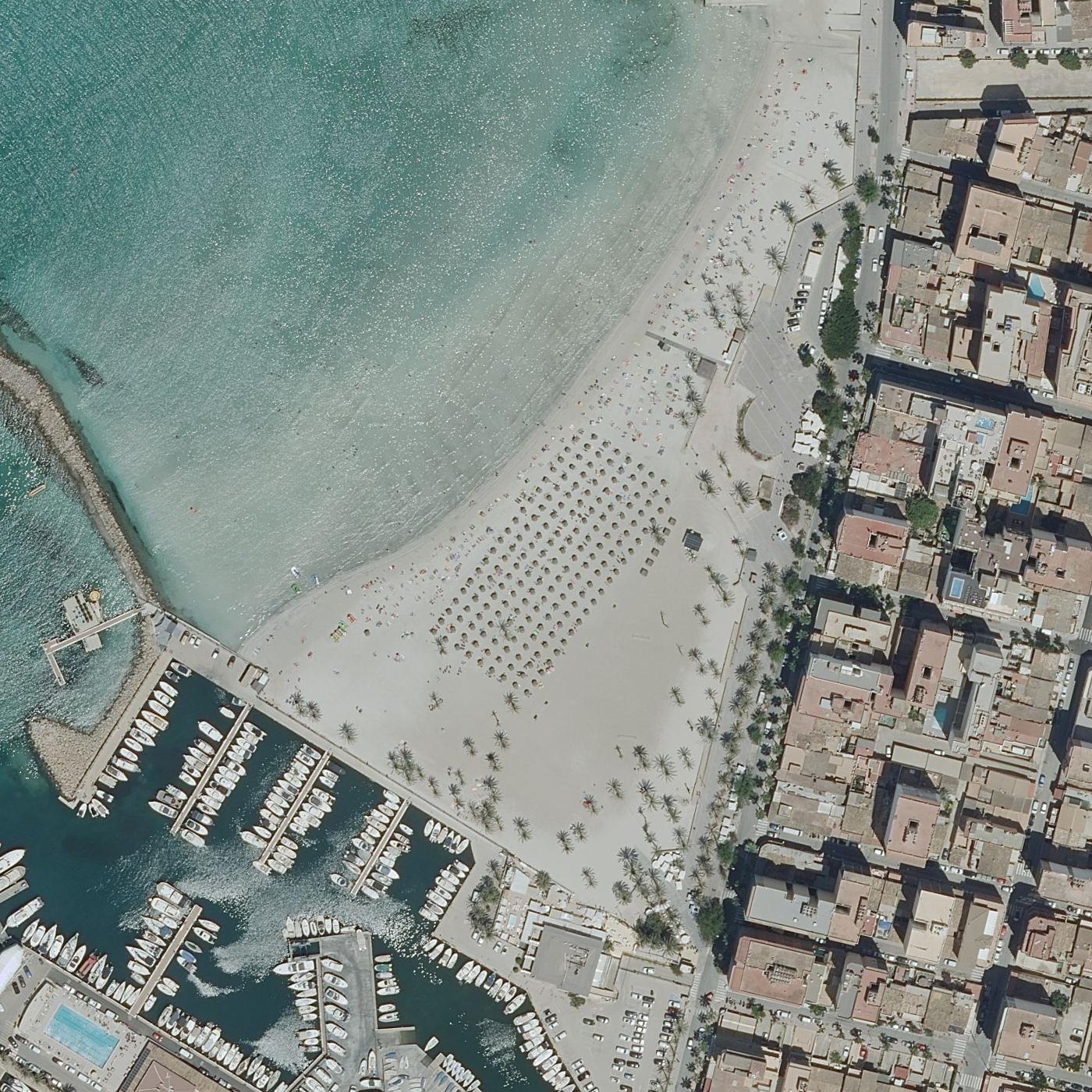 Aerial map of Playa S' Arenal