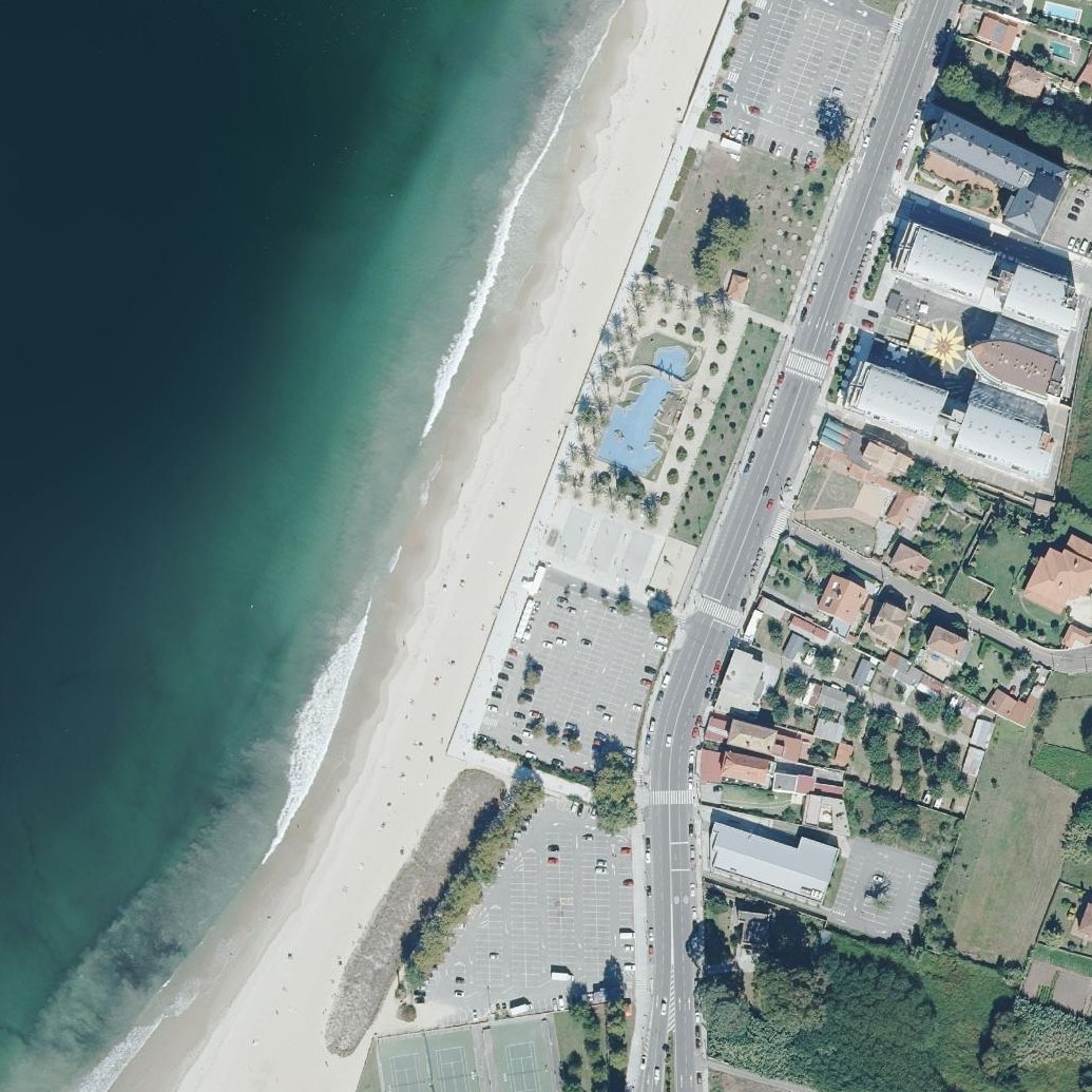 Aerial map of Playa Samil