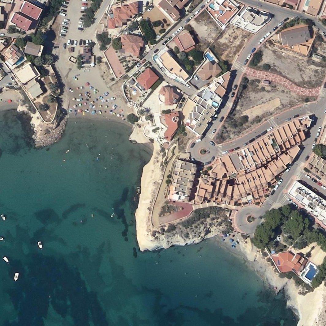 Aerial map of Playa San Juan De Los Terreros