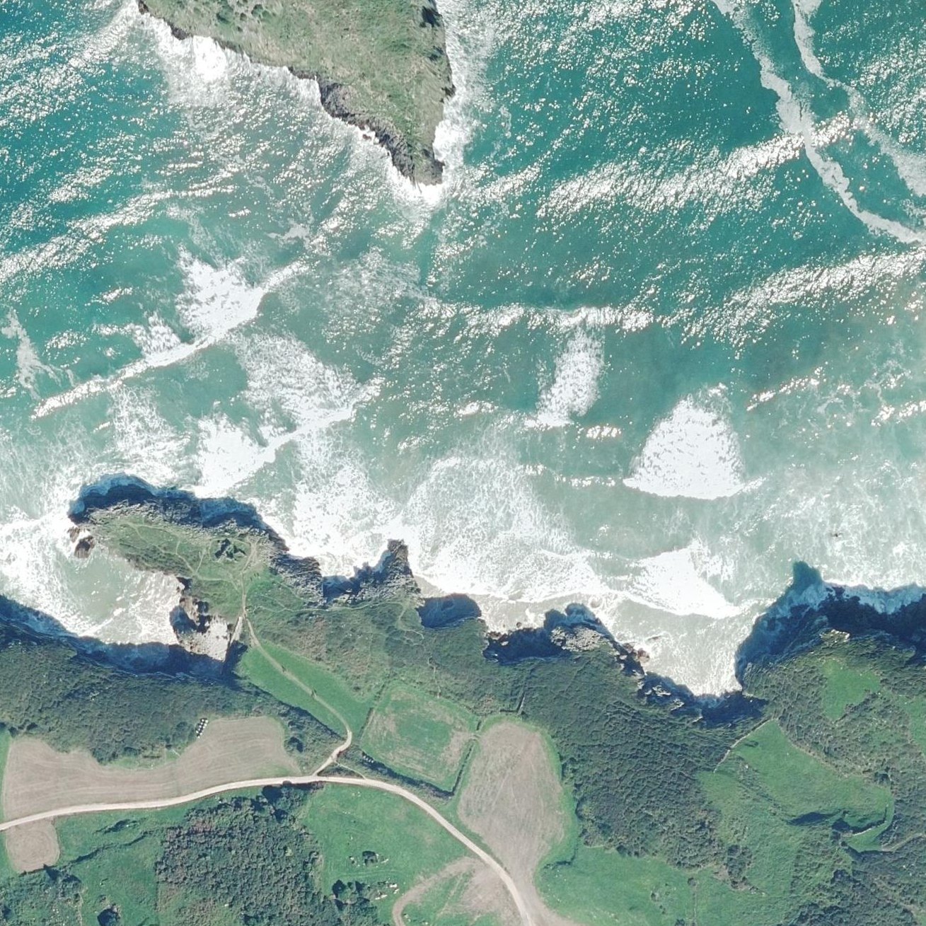 Aerial map of Playa San Martín