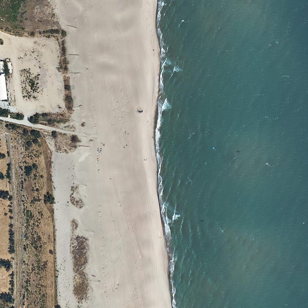 Aerial map of Playa San Pere