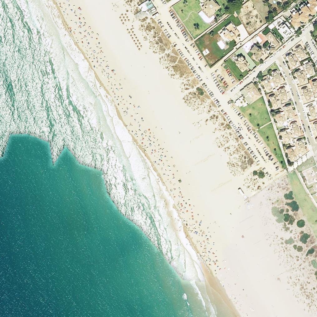 Aerial map of Playa Sancti Petri