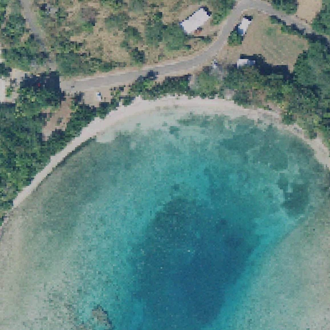 Aerial map of Playa Sardinas