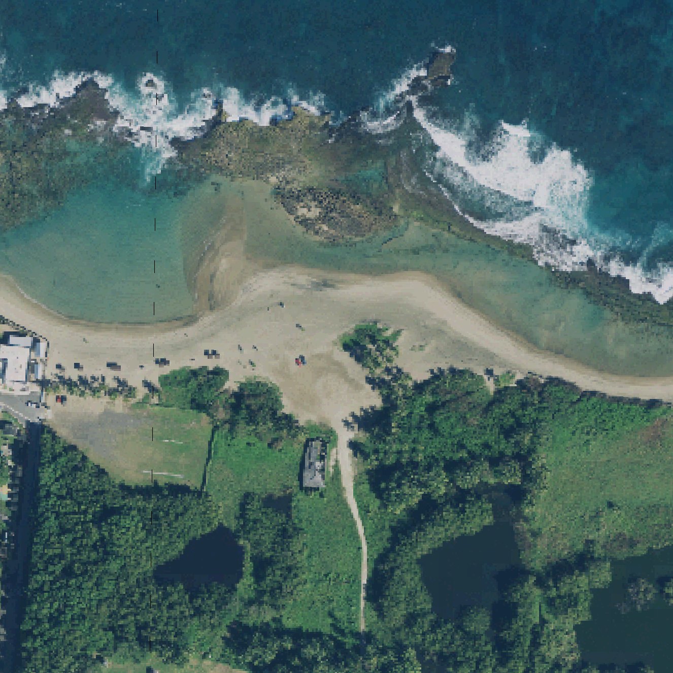 Aerial map of Playa Sardinera