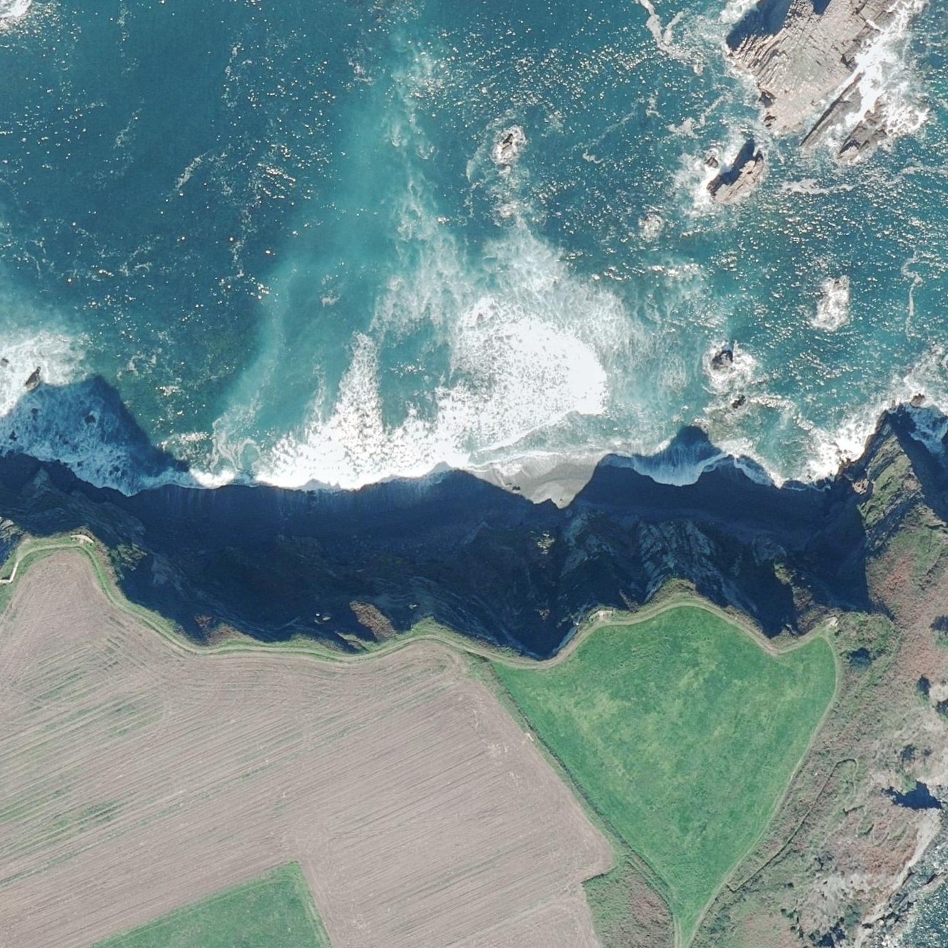 Aerial map of Playa Serrón