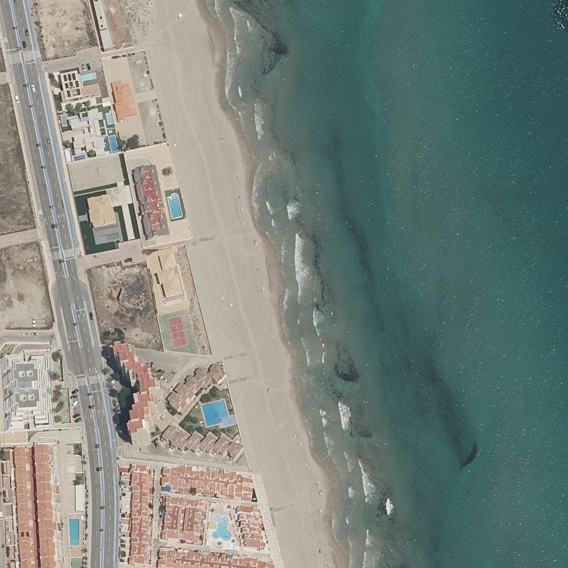 Aerial map of Playa Snipes
