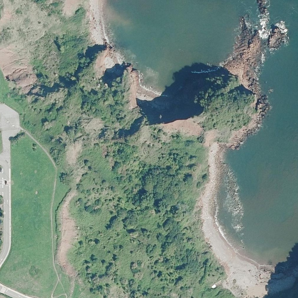 Aerial map of Playa Solfín