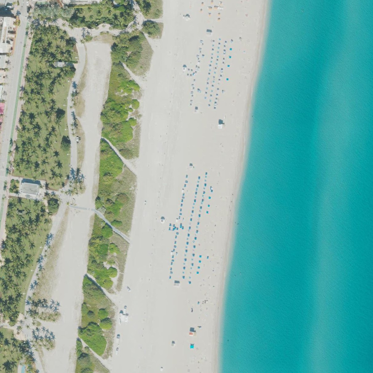 Aerial map of Playa South Beach