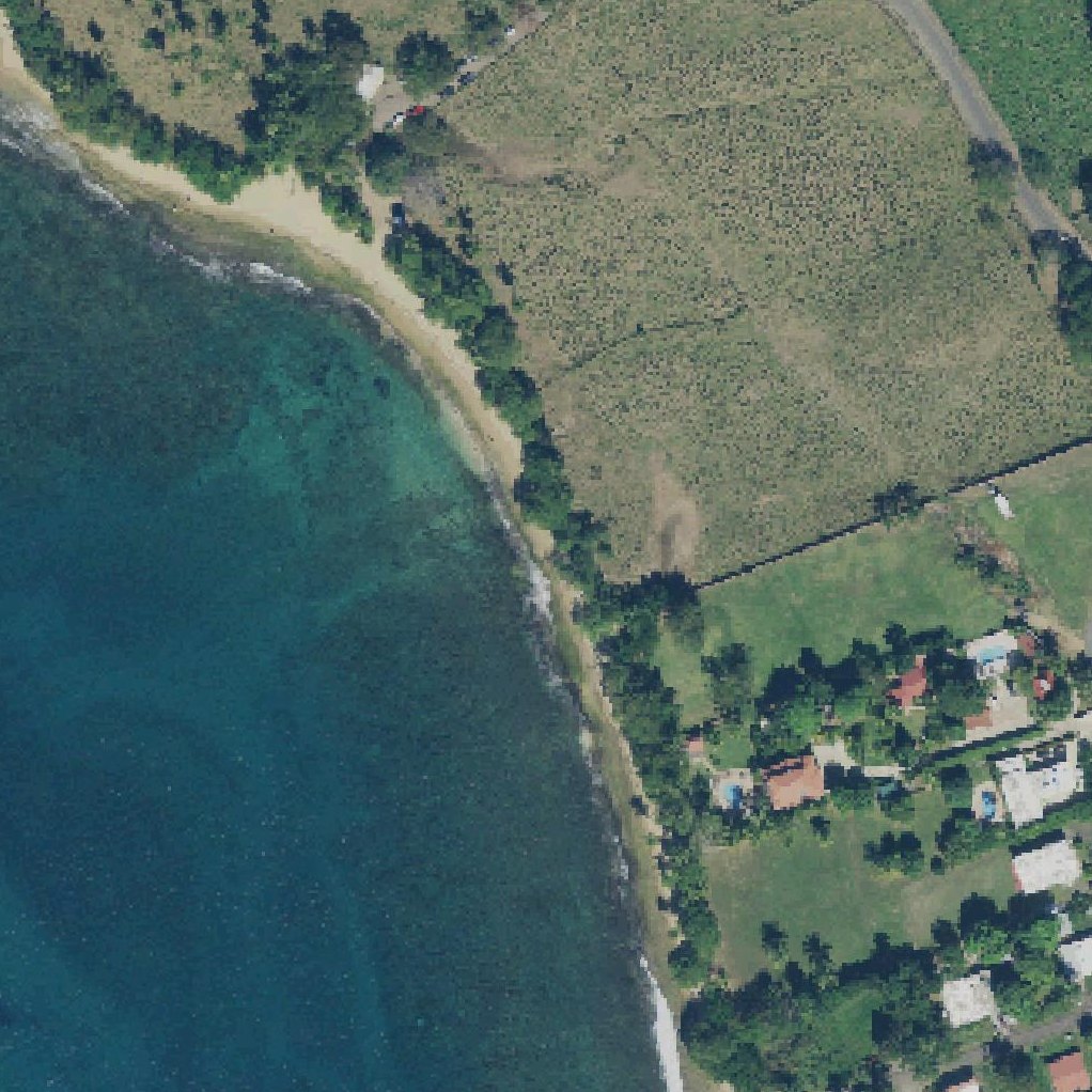 Aerial map of Playa Steps