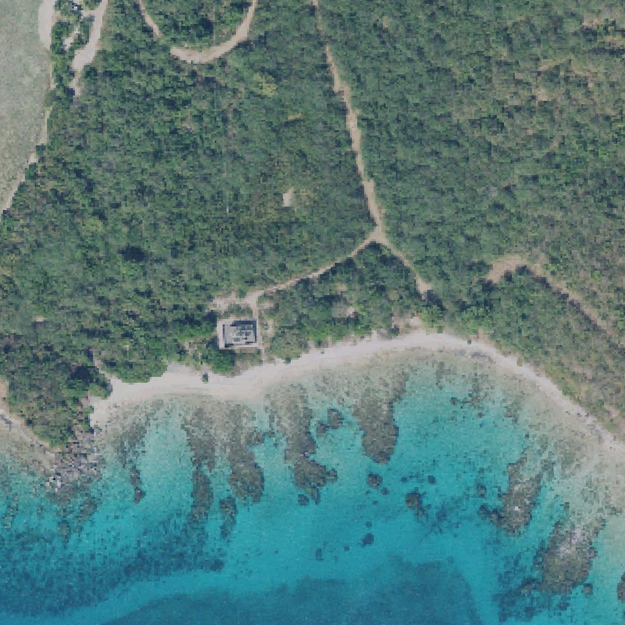 Aerial map of Playa Tampico