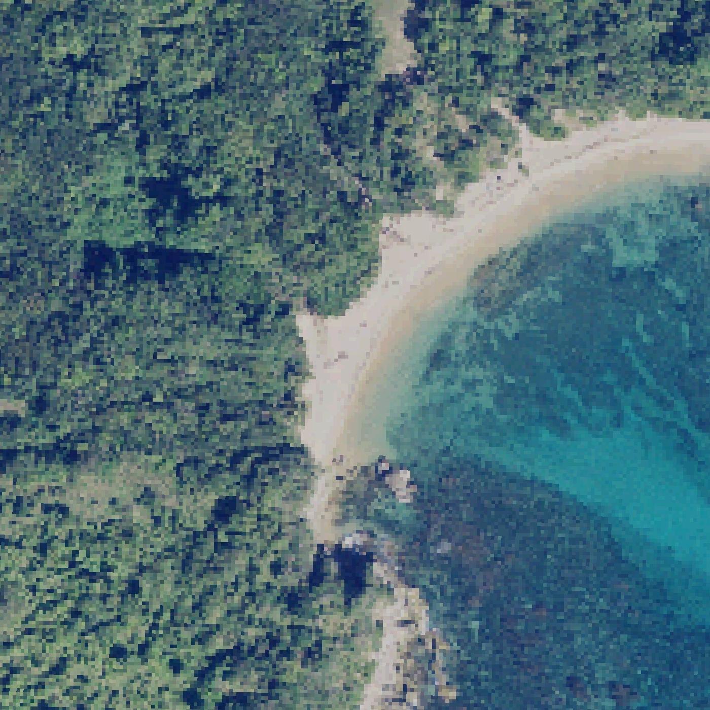 Aerial map of Playa Teresa