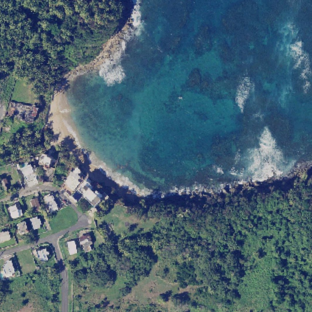 Aerial map of Playa Tocones