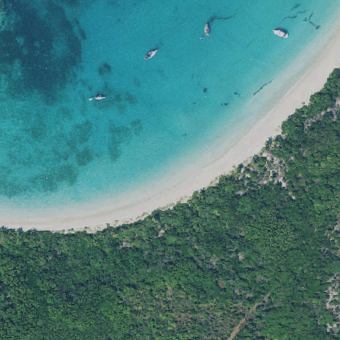 Aerial map of Playa Tortuga