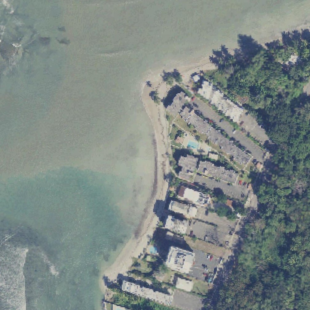 Aerial map of Playa "Tres Tubos" Beach