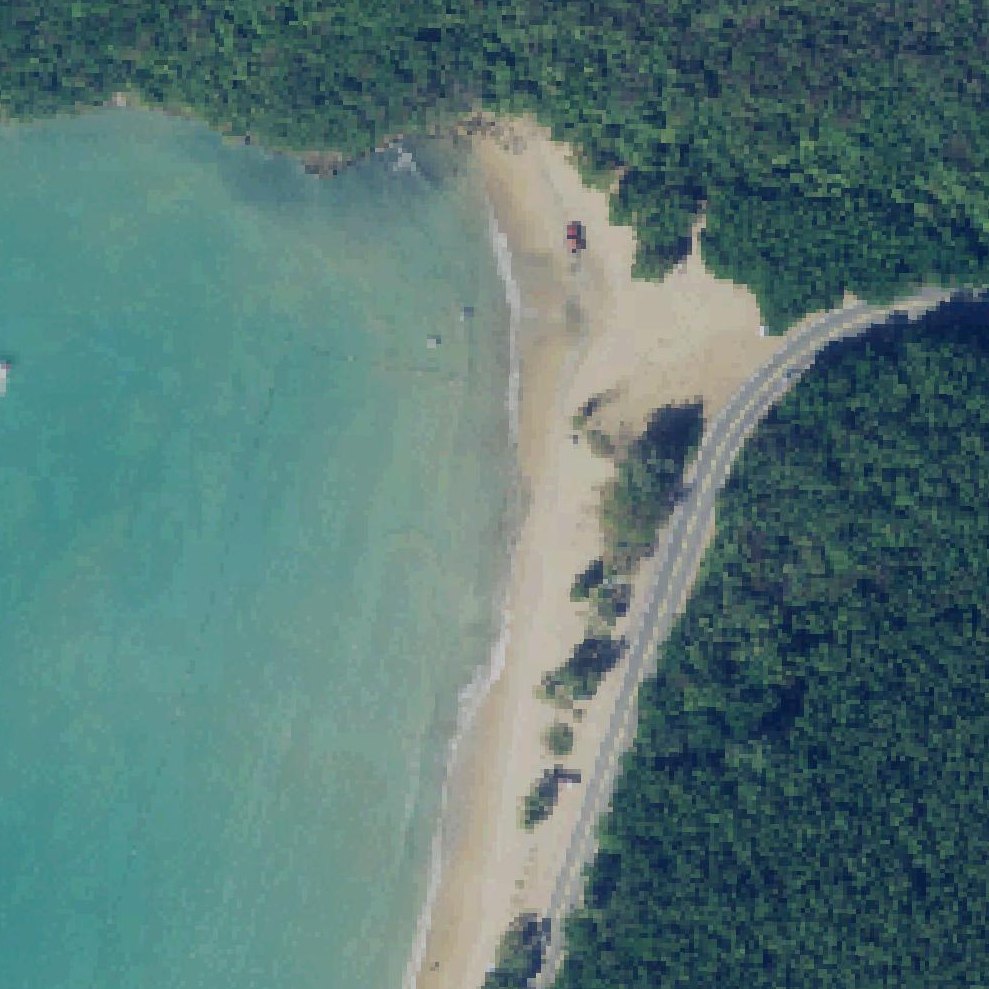 Aerial map of Playa Vacía Talega