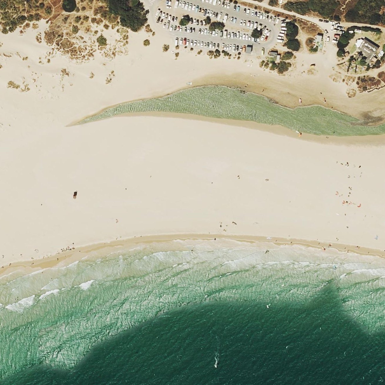 Aerial map of Playa Valdevaqueros