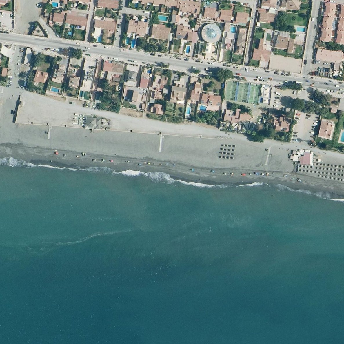 Aerial map of Playa Victoria