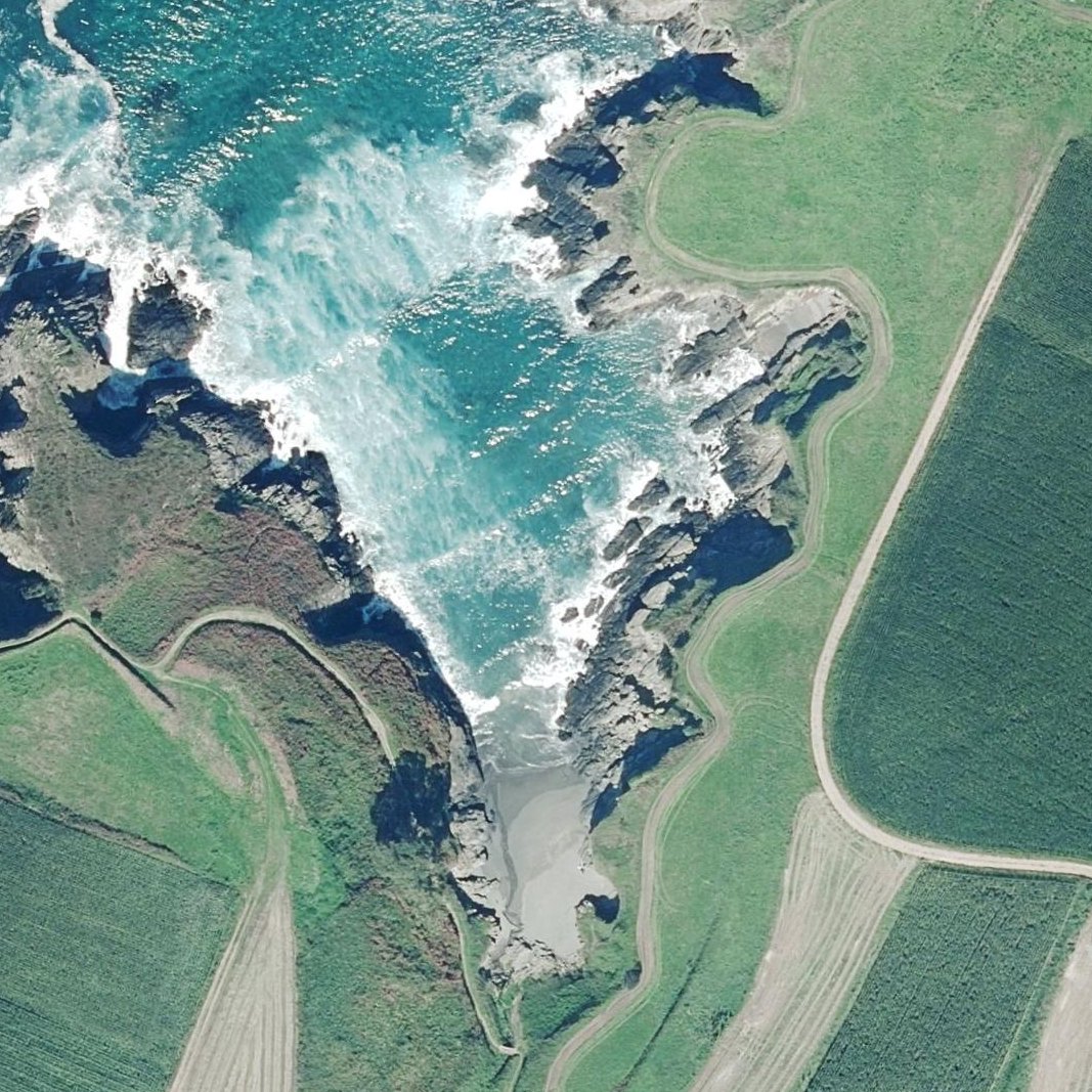 Aerial map of Playas de Asteiro