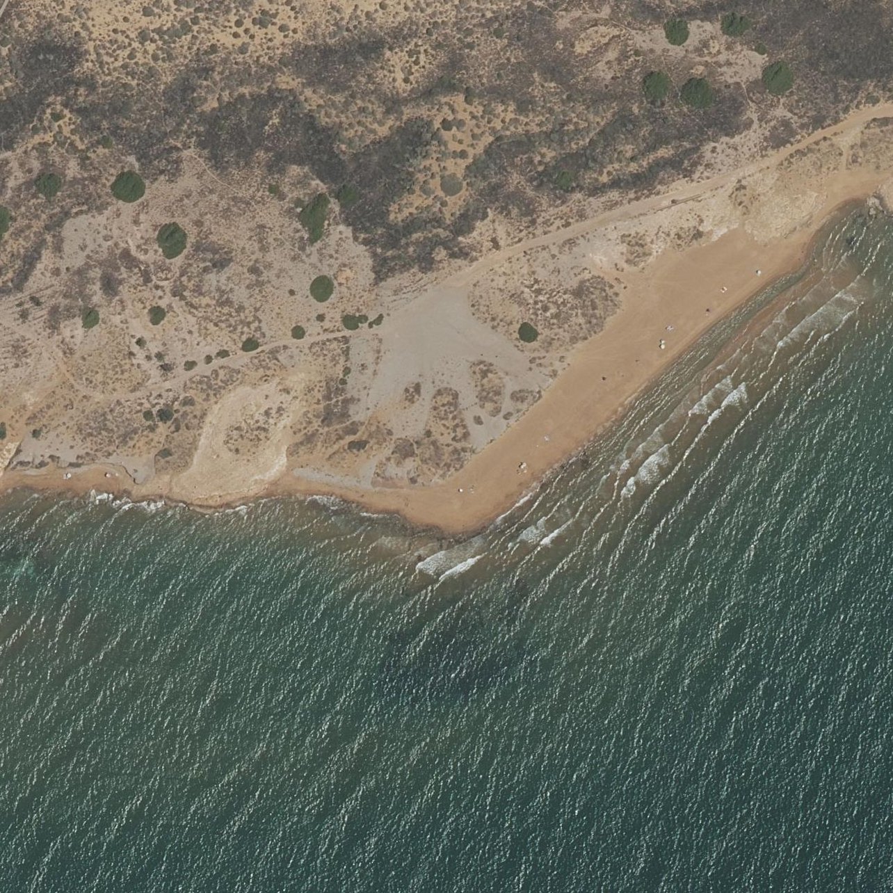Aerial map of Playas de Calblanque