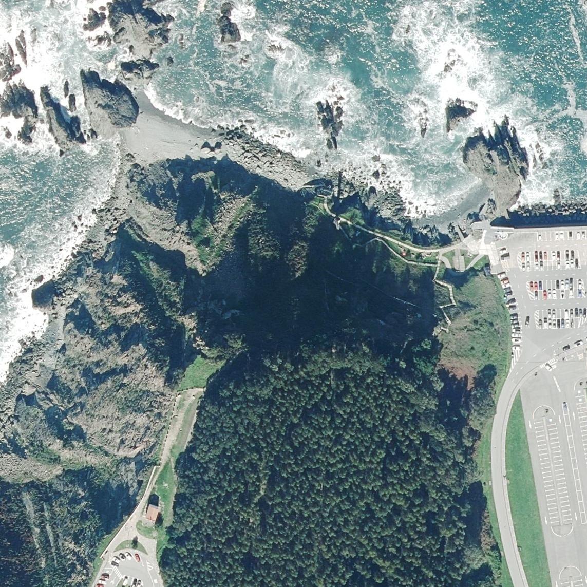 Aerial map of Playas de Garruncho y La Guardada